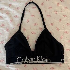 Calvin Klein Black Halter Bra | Size M